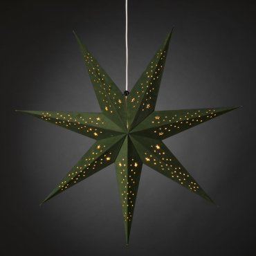 SHOWROOMMODEL - Konstsmide kerstverlichting - papieren 7-ster - 78 x 19 x 78 cm - groen