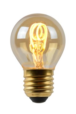 Lucide LED filament lamp - Ø 4,5 x 7 cm - E27 - 3W dimbaar - 2200K - amber