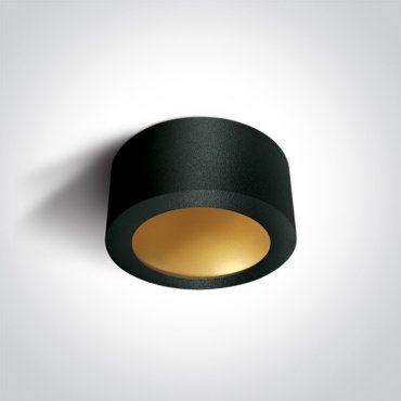 ONE Light - Deco Circle - plafondverlichting - 16W niet-dimbare LED incl. - Ø 17,5 x 8 cm - zwart