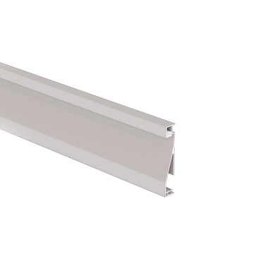 KLUS Olis - aluminium plint profiel - 1,4 x 8 cm - geanodiseerd zilver