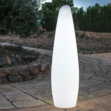 SHOWROOMMODEL - New Garden Fredo 140 - buiten vloerlamp met snoer en stekker - Ø 38 x 29,5 x 139 cm - 18W LED incl. - IP65 - wit