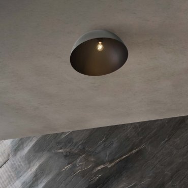 Nova Luce Onia - plafondlamp - Ø 50 x 31 cm - metallic en zandzwart