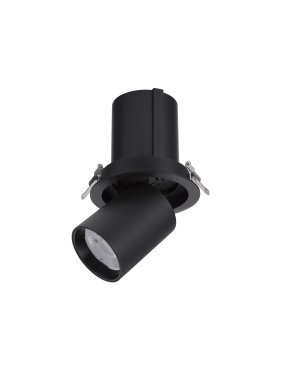 Nova Luce Naruto - inbouwspot - Ø 115 mm inbouwmaat - 20W LED incl. - zwart - warm witte lichtkleur