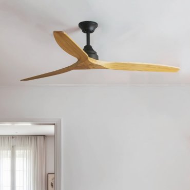 Faro Alo L - plafondventilator - Ø 152 cm - mat zwart en den