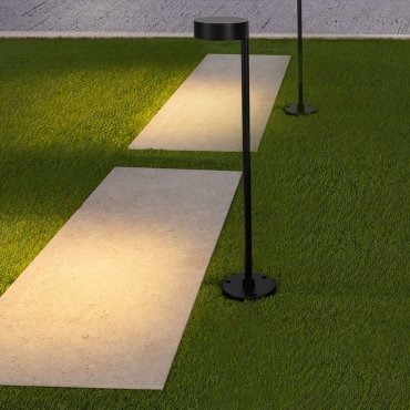 Nova Luce Dyol - tuinpaal - Ø 12 x 63 cm - 7W LED incl. - IP65 - zandzwart