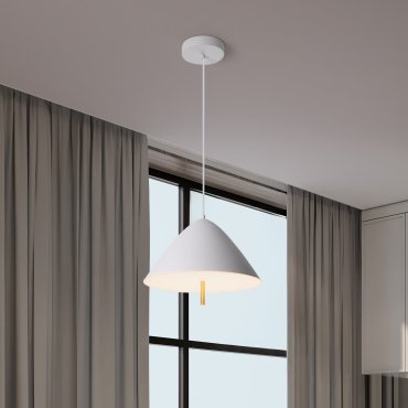 Nova Luce Oros - hanglamp - Ø 40 x 150 cm - 17W LED incl. - zandwit