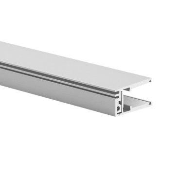 Klus KRAV-810 - LED-profiel voor glazen wanden met een dikte van 8mm tot maximum 10mm - 1,4 x 2,5 cm - geanodiseerd zilver