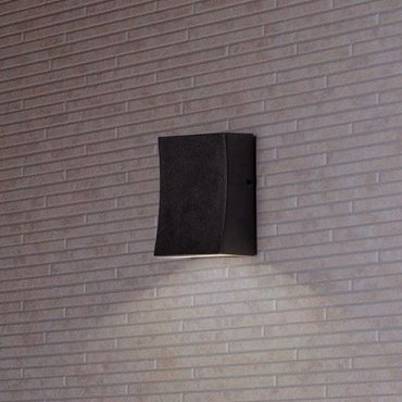 Nova Luce Boxy - buiten wandverlichting - 6,5 x 9 x 3,8 cm -  3W LED incl. - IP65 - donker antraciet
