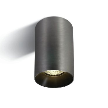 SHOWROOMMODEL - ONE Light Chill Out Cylinder GU10 - opbouwspot 1L - Ø 7,5 x 13,5 cm - metaal grijs - Incl. reflector