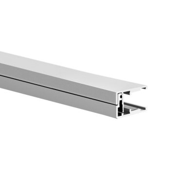 Klus KRAV-05IN - LED-profiel voor glazen wanden met een dikte van 11,9mm tot maximum 13,5mm - 1,69 x 2,80 cm - geanodiseerd zilver