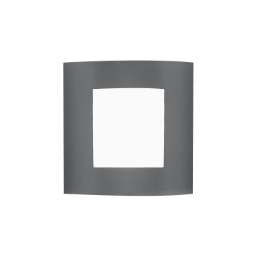 Nova Luce Zenith - buiten wandverlichting - 23 x 9,5 x 26,4 cm - IP44 - donkergrijs en wit
