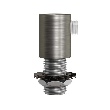 Creative Cables - snoeraanspanner - Ø 1,3 x 1,7 cm - metalen design trekontlaster - geborsteld titanium