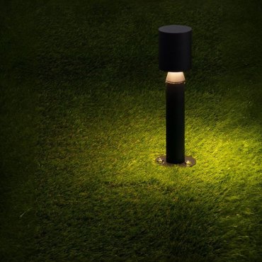 Nova Luce Brot - tuinpaal - Ø 9 x 29,5 cm - 6W LED incl. - IP65 - zandzwart