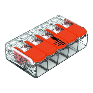 Elmark - wago steekklem 5-voudig 0,2 tot 4mm2