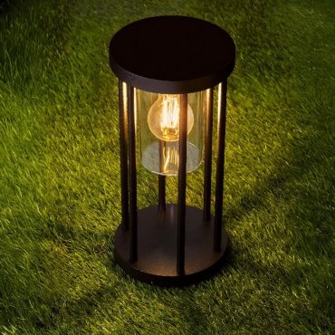 Nova Luce Elysium - tuinpaal - Ø 16 x 35 cm - IP65 - donker antraciet