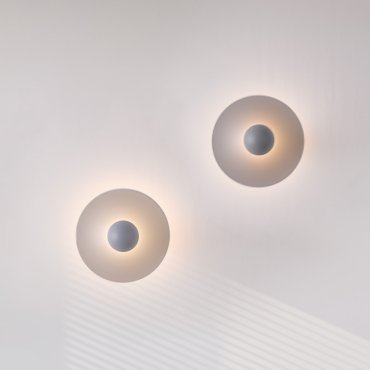 Nova Luce Edem - wandlamp - Ø 25 x 11 cm - 9W LED incl. - blauwgrijs