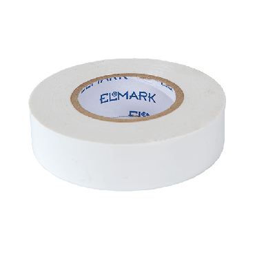 Elmark isolerende PVC tape 19mm - 20 meter lengte - wit