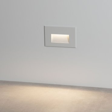 Nova Luce Polka - inbouw wandverlichting - 12 x 8 x 7,4 cm - 4W LED incl. - IP65 - zandwit