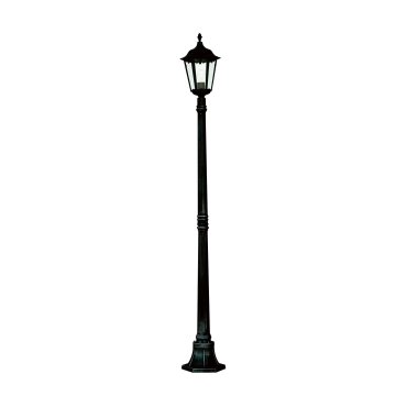 Searchlight Alex - lantaarnpalen - Ø 23 x 183,3 cm - IP44 - mat zwart