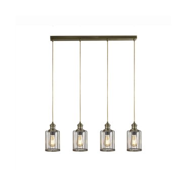 Searchlight Urban - hanglamp - 77 x 12 x 150 cm - antiek messing
