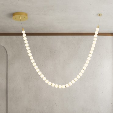 Nova Luce Perla - hanglamp - 115 x 131 cm - 69W dimbare LED incl. - goud