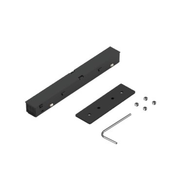 VK Lighting Eiva  - magnetisch railsysteem - elektrische en mechanische connector voor opbouwprofiel - zwart