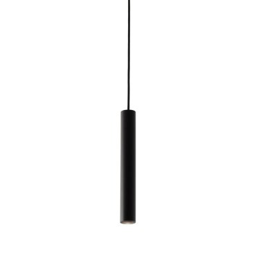 Faro Neso Top - magnetische rail hanglamp - Ø 3,5 x 120 cm - 5W DALI dimbare  LED incl. - 20° lichtbundel - zwart
