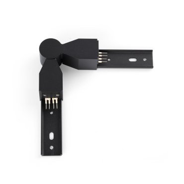 Faro Neso Slim - flexibel hoek connectie stuk - 45 tot 180 graden  - zwart