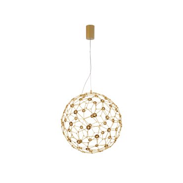 Nova Luce Sole - hanglamp - Ø 40 x 250 cm - 21,6W LED incl. - goud