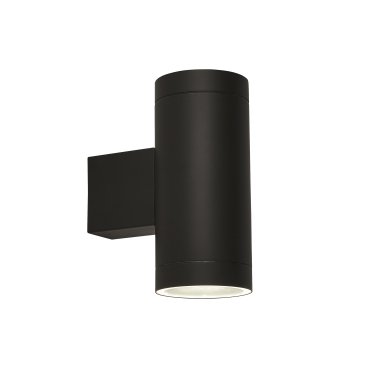 Searchlight Highbridge - buiten wandverlichting met dag/nacht sensor - 9 x 20,2 cm - IP44 - zwart