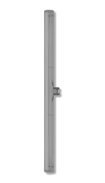 Segula LED lamp - Design Line - Ø 3 x 50 cm - S14d - 8W dimbaar - 1900K - gerookt
