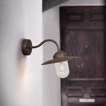 Nordlux Luxembourg - buiten wandverlichting - 27,5 x 27 cm - IP54 - roestig