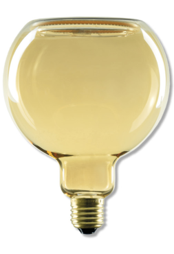 Segula LED lamp - Floating Line - Ø 12,5 x 16,5 cm - E27 - 6W dimbaar - 1900K - amber