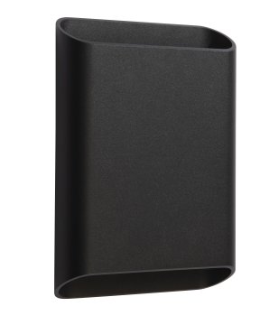 Artdelight Diaz - wandlamp - 4 x 14,5 x 20 cm - 2 x 6W LED incl. - IP65 - zwart