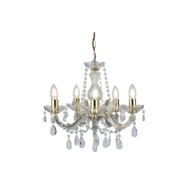 Searchlight Marie Therese - luster - Ø 48 x 100 cm - goud