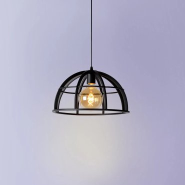 Lucide Dikra - hanglamp - Ø 40 x 150 cm - zwart