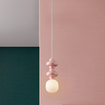 Nova Luce Clio - hanglamp - Ø 18 x 198 cm - geel en opaalglas
