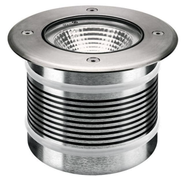 Integral uplight grondspot voor buiten - Ø 145 mm - 145 mm inbouwmaat - 20,5W incl. - IP67 - metaal