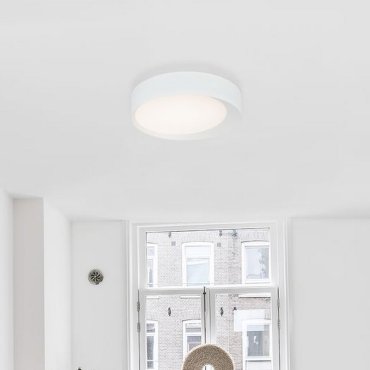 Nova Luce Oby - plafondlamp - Ø 60 x 12 cm - 60W dimbare LED incl. - zandwit