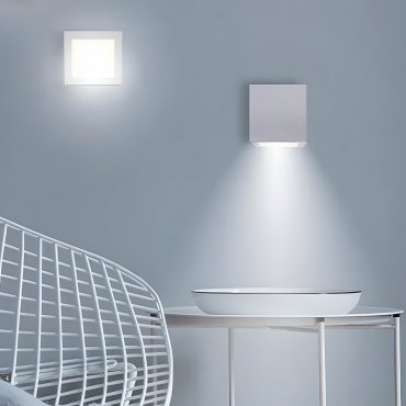 New Garden Box 8 - oplaadbare wand/plafondlamp - 7,5 x 7,5 x 7,5 cm - wit