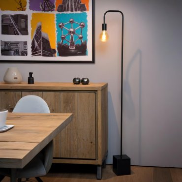Lucide Lorin - staanlamp - 14 x 28 x 160 cm - zwart