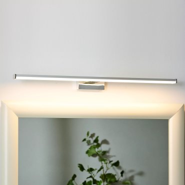 Lucide Onno - spiegelverlichting badkamer - 60 x 12,1 x 4,2 cm - 12W LED incl. - IP44 - mat chroom