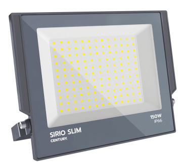 Century Italia Sirio Slim - verstraler - 36,6 x 3,4 x 30,3 cm - 150W LED incl. - IP66 - grijs