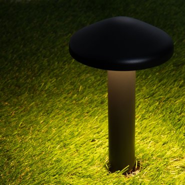 Nova Luce Nemo - tuinpaal - Ø 11 x 20 cm - 5W LED incl. - IP65 - donker antraciet