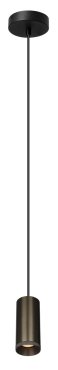 Artdelight Milano - hanglamp - Ø 6,5 x 150 cm - licht brons