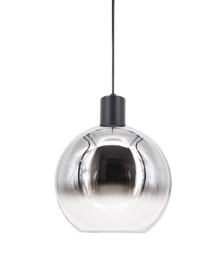 Artdelight Rosario - hanglamp - Ø 30 x 150 cm - gerookt chroom
