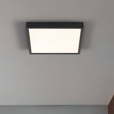 Nova Luce Itos - plafondlamp - 40 x 40 x 4,5 cm - 32W LED incl. - zandzwart