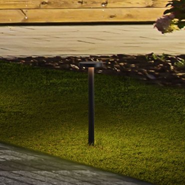 Nova Luce Mood - tuinpaal - Ø 11 x 40 cm - 5W LED incl. - IP65 - donker antraciet