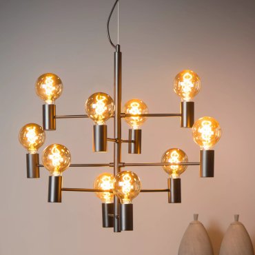 Lucide Leanne - hanglamp - 75 x 49 x 190 cm - zwart