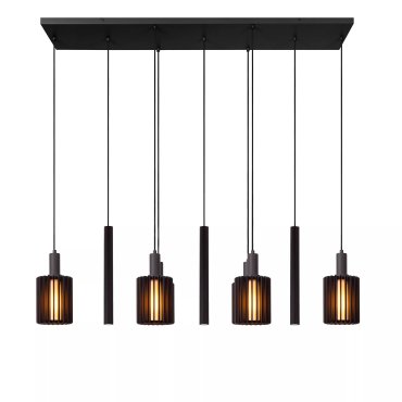 Lucide Lambres - hanglamp - 140 x 35 x 180 cm - zwart